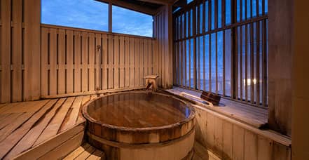 木樽の露天風呂